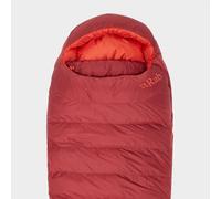 Rab Ascent 900 Hydrophobic Down Sleeping Bag (Left Zip) - Red, Red