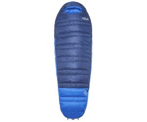 Rab - Bivouac/Hiking sleeping bag - Ascent -12C / 10F Tempest Blue/Maya Blue - Size Left Blue Left