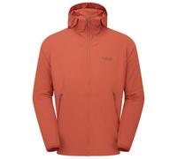 Rab Men's Borealis Hoody Jacket - Lightweight Water-Repellent Coat for Hiking & Climbing - Tuscan Red - Large