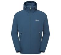 Rab Men's Borealis Hoody Jacket - Lightweight Water-Repellent Coat for Hiking & Climbing - Tempest Blue - X-Large