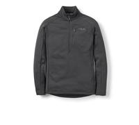 Rab Men's Covex Pull-On - Warm Midweight Fleece Coat for Hiking, Climbing, & Skiing - Black - Medium