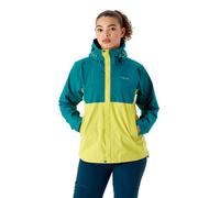 Rab Downpour Eco Women's Waterproof Jacket | UK 2XL in Ultramarine/Zest