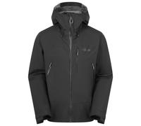 Rab Men's Downpour Mountain Jacket - Lightweight Waterproof Hooded Coat for Hiking & Trekking - Black - XX-Large