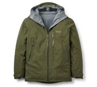 Rab Downpour Mountain Pertex Waterproof Jacket: Army: XL Size: XL, Col