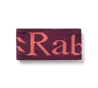 Rab Knitted Logo Headband - Fleece Ear Warmers for Trail Running, Trekking, & Skiing - Mulberry/Hibiscus - One Size