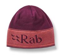 Rab Logo Band Beanie - Lightweight Warm Skull Cap for Hiking, Climbing, & Skiing - Mulberry/Hibiscus - One Size