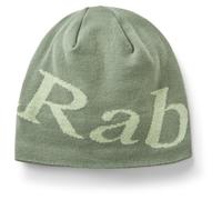 Rab Logo Beanie - Lightweight Knitted Skull Cap for Skiing & Everyday Use - Dark Fig Green/Fig Green - One Size