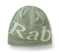 Rab Logo Beanie - Lightweight Knitted Skull Cap for Skiing & Everyday Use - Dark Fig Green/Fig Green - One Size