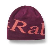 Rab Logo Beanie - Lightweight Knitted Skull Cap for Skiing & Everyday Use - Mulberry/Hibiscus - One Size