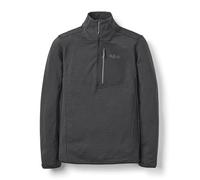 Rab Men’s Ascendor Light Pull-On - Half-Zip Fleece for Climbing, Skiing, & Mountaineering - Black - Large