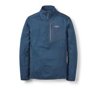 Rab Men’s Ascendor Pull-On - Half-Zip Fleece Jacket for Skiing, Climbing, & Mountaineering - Tempest Blue - XX-Large