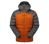 Rab Men’s Cirrus Ultra Lightweight Insulated Hoody for Trekking, Climbing, & Skiing - Graphene/Marmalade - Medium