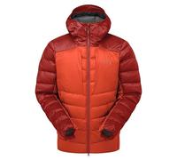 Rab Men’s Cirrus Ultra Lightweight Insulated Hoody for Trekking, Climbing, & Skiing - Tuscan Red/Dark Horizon - X-Large