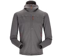 Rab Men’s Graviton Hoody Stretch Fleece Jacket for Trekking, Climbing, & Casual Use - Graphene - Medium