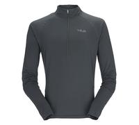 Rab Men's Sonic Long Sleeve Zip Neck T Shirt - Beluga XL