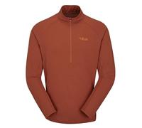 Rab Men’s Sonic LS Zip Lightweight Breathable Long-Sleeve T-Shirt for Trail Running & Trekking - Red Clay - Medium