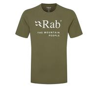 Rab Men’s Stance Mountain Tee - Breathable Organic Cotton T-Shirt for Trekking, Climbing, & Casual Use - Army - XX-Large