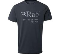 Rab Men’s Stance Mountain Tee - Breathable Organic Cotton T-Shirt for Trekking, Climbing, & Casual Use - Beluga - Small