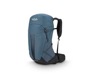Rab Men's Airox Backpack - Lightweight Breathable Backpack for Hiking, Trekking, & Backpacking - Tempest Blue - 30-Liter (Back Length - Medium/Large)