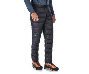 Rab Mens Argon Pants Down Filled Winter Warm Light-Weight Outer Layer Trousers Black