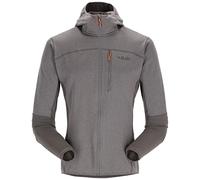 Rab Men's Ascendor Hoody Fleece Full-Zip Jacket for Climbing, Skiing, Backcountry Touring, & Mountaineering - Graphene - Large