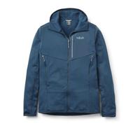 Rab Men's Ascendor Hoody - Fleece Full-Zip Jacket for Climbing, Skiing, & Mountaineering - Tempest Blue - Medium
