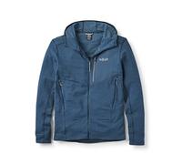 Rab Men's Ascendor Light Hoody - Fleece Hooded Full-Zip Jacket for Climbing, Skiing, & Mountaineering - Tempest Blue - Large