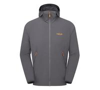 Rab Men's Borealis Hoody Jacket - Lightweight Water-Repellent Coat for Hiking & Climbing - Graphene - Medium