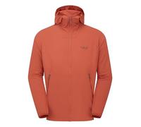 Rab Men's Borealis Hoody Jacket - Lightweight Water-Repellent Coat for Hiking & Climbing - Tuscan Red - Small