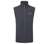 Rab Men's Borealis Softshell Vest - Lightweight Water-Repellent Gilet for Hiking & Climbing - Beluga - X-Large