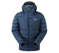 Rab Men’s Cirrus Ultra Jacket - Lightweight Insulated Hooded Coat for Trekking, Climbing, & Skiing - Tempest Blue - Small