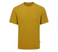 Rab Men's Crimp Logo Tee Short Sleeve Logo T-Shirt for Hiking, Trekking, & Everyday Use - Sahara - X-Large