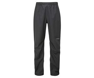 Rab Men's Downpour Eco Pants Waterproof Breathable Rain Pants for Hiking & Trekking - Black - XX-Large