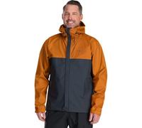 Rab Men's Downpour Eco Waterproof Breathable Jacket for Hiking, Trekking, & Climbing - Marmalade/Beluga - XX-Large