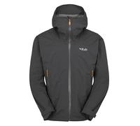 Rab Men's Downpour Light Jacket Lightweight Waterproof Hooded Coat for Hiking & Trekking - Anthracite - Medium