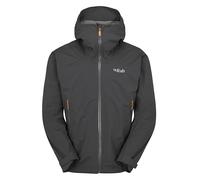 Rab Men's Downpour Light Jacket Lightweight Waterproof Hooded Coat for Hiking & Trekking - Anthracite - Small