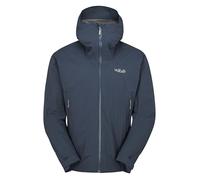 Rab Men's Downpour Light Jacket Lightweight Waterproof Hooded Coat for Hiking & Trekking - Tempest Blue - Large