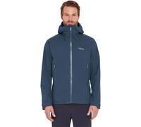 Rab Men's Downpour Light Jacket Lightweight Waterproof Hooded Coat for Hiking & Trekking - Tempest Blue - X-Large