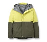 Rab Men's Downpour Jacket - Lightweight Waterproof Hooded Coat for Hiking & Trekking - Pollen/Army - X-Large
