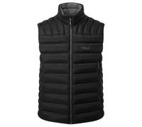Rab Men’s Electron Pro Vest Water-Resistant Down Insulated for Trekking, Mountaineering, & Casual - Black - Medium