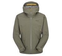 Rab Men's Firewall Light Jacket - Lightweight Waterproof Hooded Coat for Hiking & Trekking - Light Khaki - Large