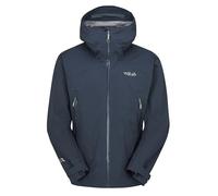 Rab Men's Firewall Light Jacket - Lightweight Waterproof Hooded Coat for Hiking & Trekking - Tempest Blue - Small