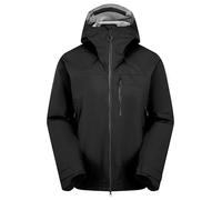 Rab Men's Firewall Mountain Jacket - Lightweight Waterproof Hooded Coat for Climbing & Hiking - Black (Black) - Large