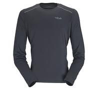 Rab Men's Force LS Tee Lightweight Long-Sleeve T-Shirt for Trekking, Climbing, & Trail Running - Beluga - X-Large