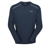 Rab Men's Force LS Tee Lightweight Long-Sleeve T-Shirt for Trekking, Climbing, & Trail Running - Tempest Blue - X-Large