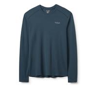Rab Men's Force LS Tee - Lightweight Long-Sleeved T-Shirt for Trekking, Climbing, & Trail Running - Tempest Blue - Large