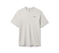 Rab Men's Force Stamp Tee - Breathable Active Short-Sleeved T-Shirt for Hiking, Trekking, & Climbing - Pebble - Large