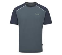 Rab Men's Force Tee Lightweight T-Shirt for Trekking, Climbing, & Trail Running - Orion Blue/Tempest Blue - X-Large