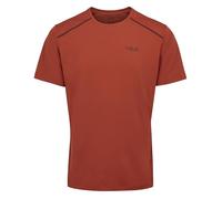 Rab Men's Force Tee Lightweight T-Shirt for Trekking, Climbing, & Trail Running - Tuscan Red - Medium