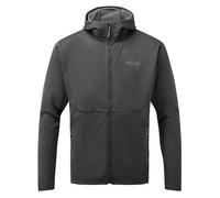 Rab Men's Geon Hoody Casual Lightweight Fleece Sweatshirt - Black/Steel - XX-Large